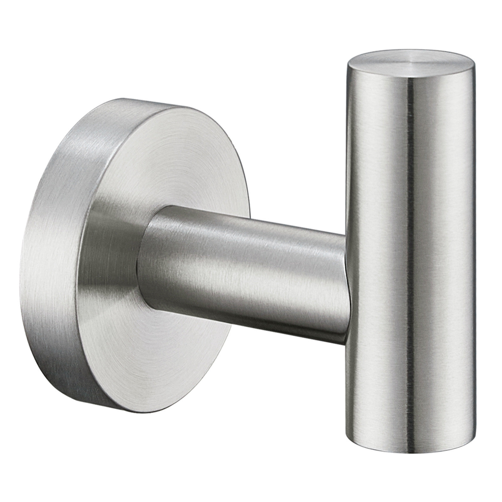 Wall-Mounted Towel Hook, Brushed Nickel