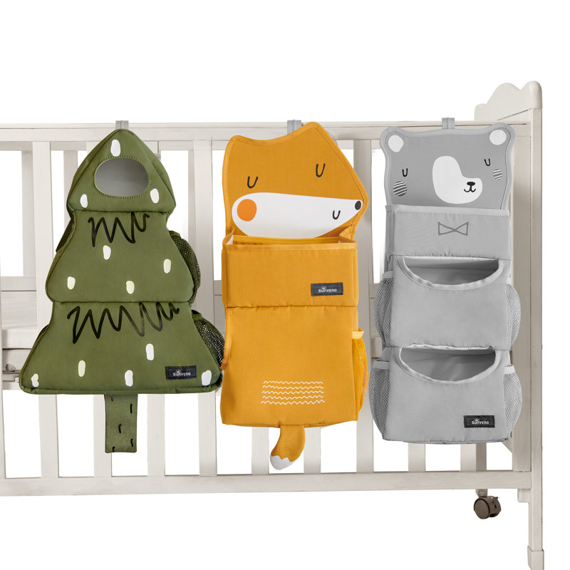 Empileur de couches pour lit de bébé à imprimé animal