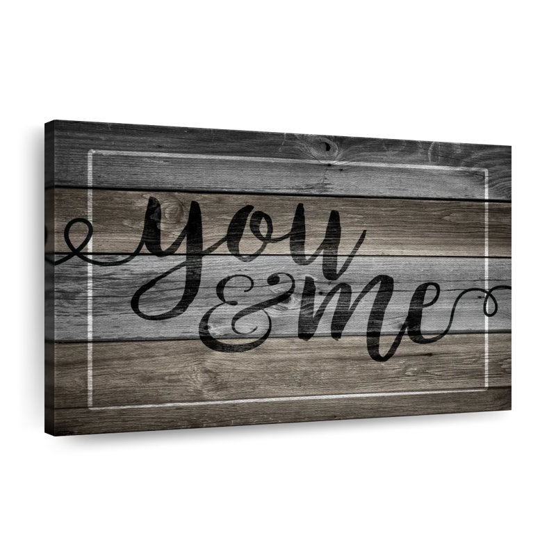 «You And Me», impression sur toile, H 8 po x l 12 po x P 1 po