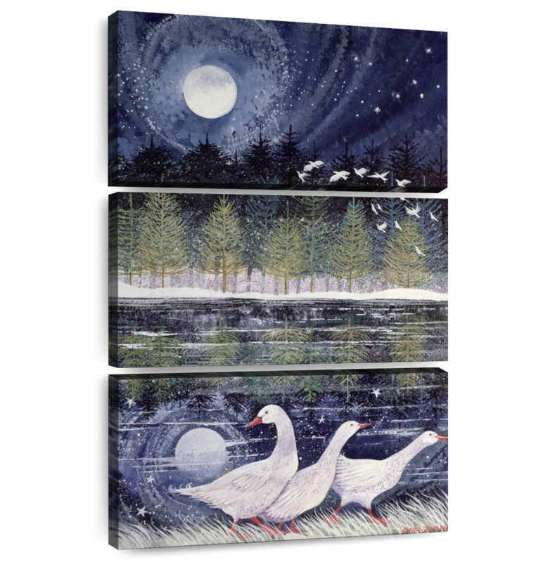 Brampt Snow Geese, 65" H x 42" W