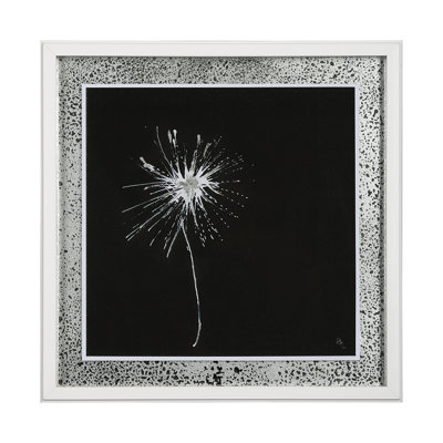 "Flora II", reproduction d'art encadrée texturée matte sous verre