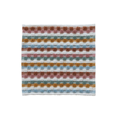 Woven Cotton Terry Dish Cloth With Geometric Stripes