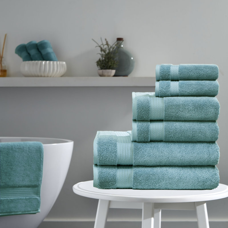Ensemble de serviettes de bain 6 pièces Ozdilek, 2 serviettes de bain, 2 serviettes de toilette, 2 serviettes turques 100% coton, 2 serviettes de bain (30 x 60/550 g / m²), 2 serviettes de toilette (16 x 30/575 g / m²), 2 débarbouillettes (13 x 13/600 g / m²) Ensemble