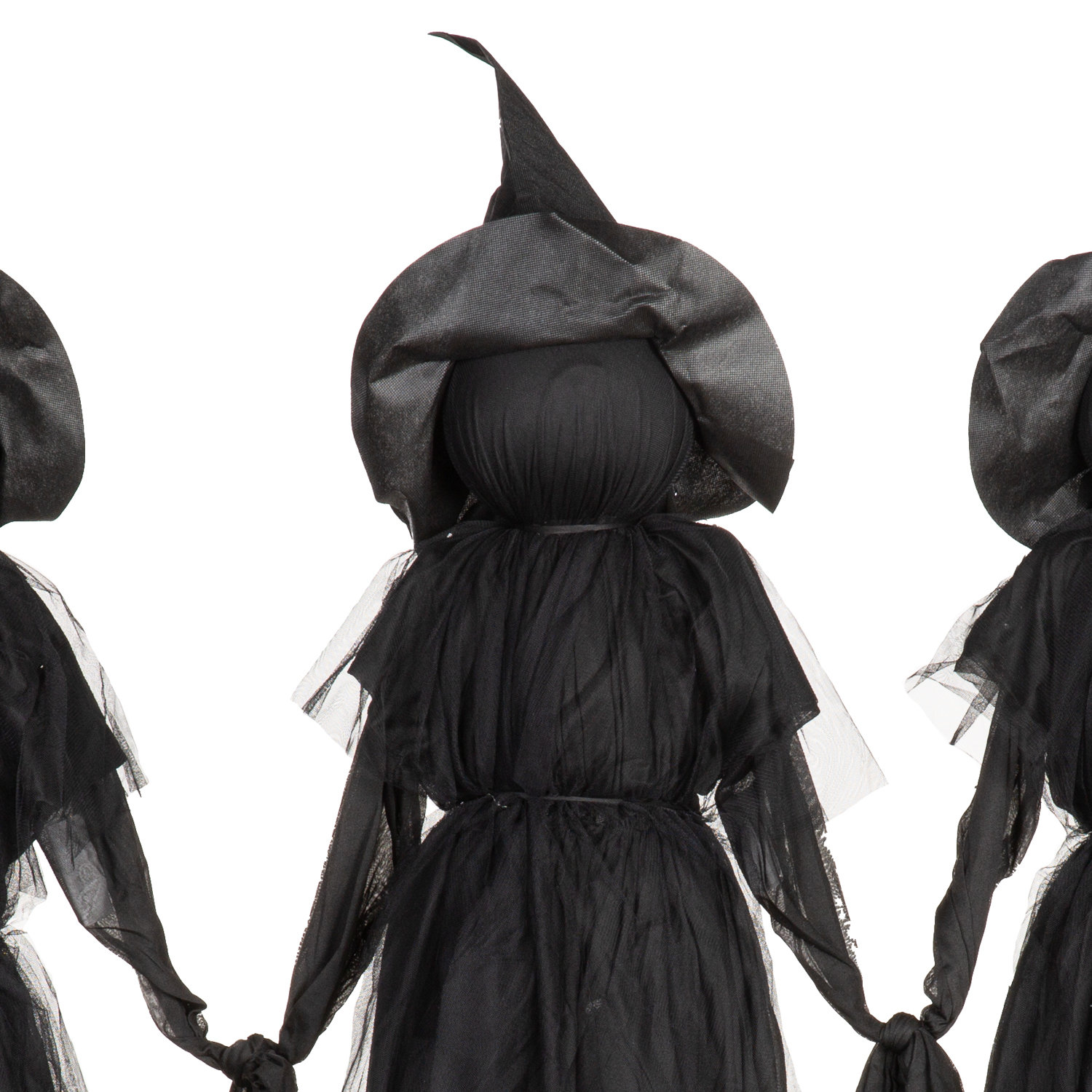 LED Lighted Witch Garden Stake, Lighted Heads