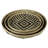 Graphic Multipurpose Rattan Tray Set