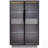 Freestanding Glass Door Display Cabinet With LED Lighting, Adjustable Shelves, And 2 Storage Drawers For Versatile Home And Office Use