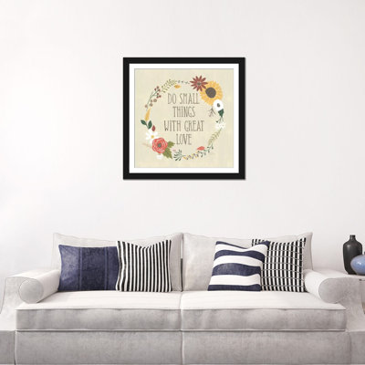 «Autumn Garden III», art textuel sur toile