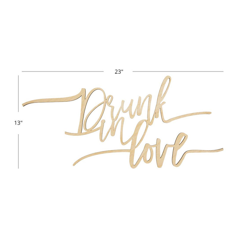 Enseigne de bar Drunk In Love