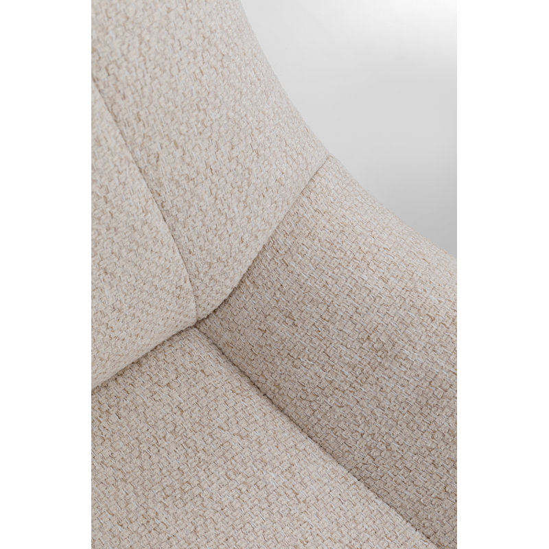 Baron swivel chair in gray, Cream coloured