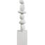 Sculpture Torix en béton crème-238117043