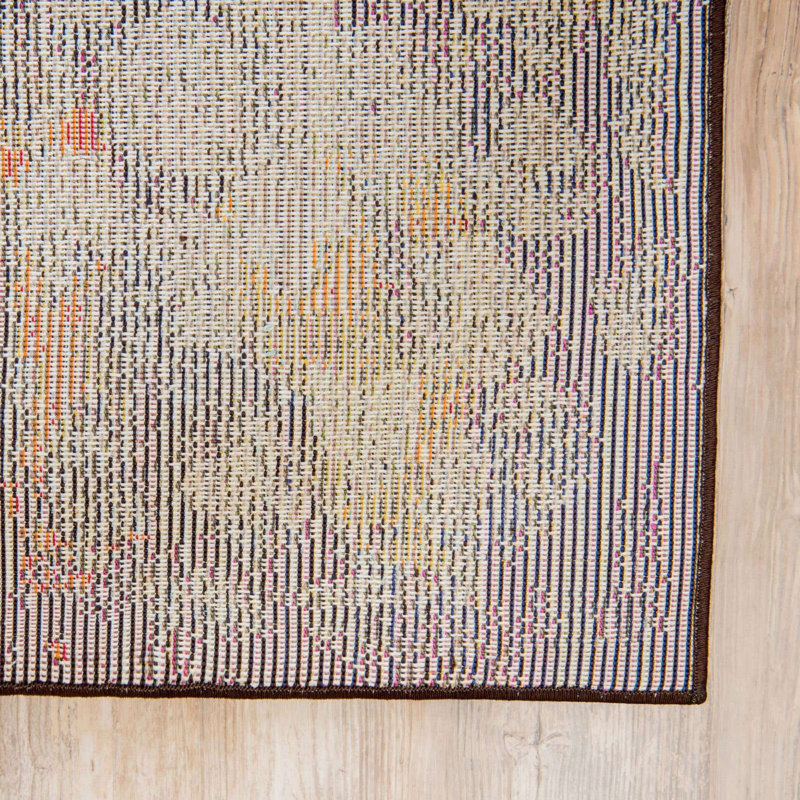 Ellarae Abstract Indoor Rug, Square 8'