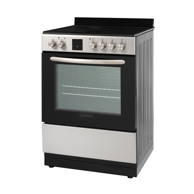 Equator Advanced Appliances Standalone 24" 2.4 Cubic Feet Ceramic burner Electric Free Standing Convection Range