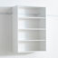 Système d'organisation mural blanc en bois
