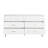 Seven-Drawer Chest Of Drawers With Elegant Metallic Accents And Ample Storage For Modern Bedrooms