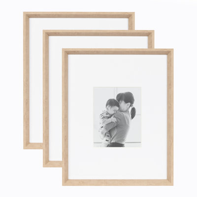 Baislee Matte Picture Frame - Set of 3 with Mat