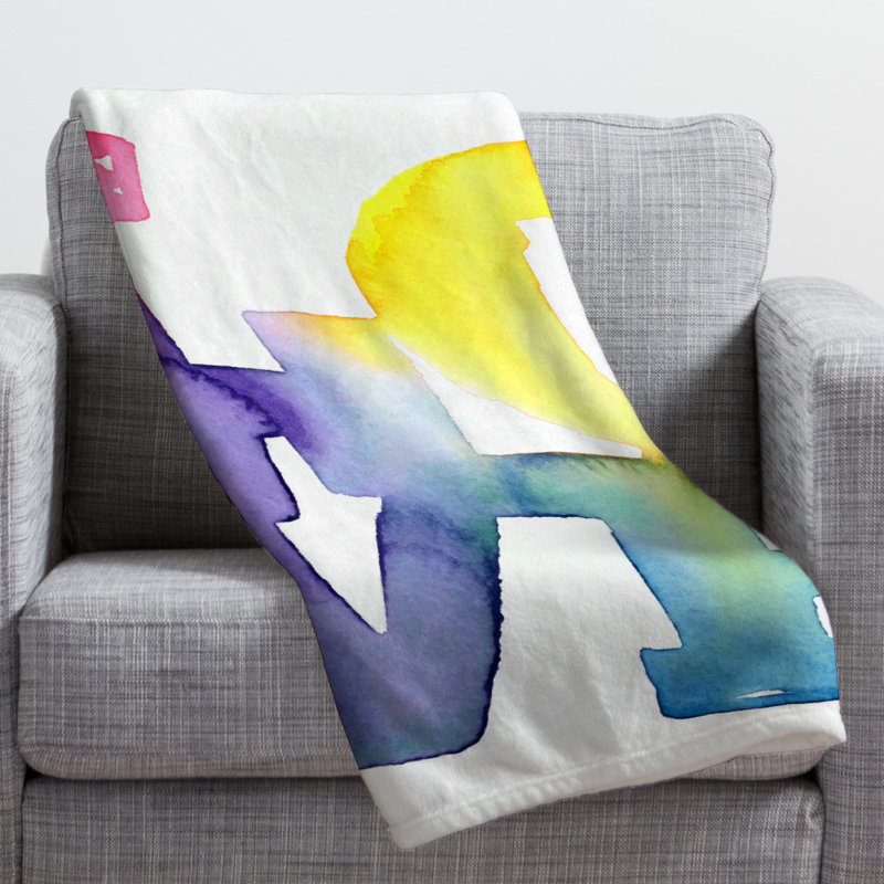 CMYKaren Love 4 Throw Blanket, Large
