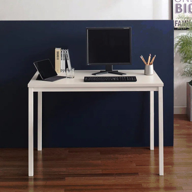 Bureau d'ordinateur contemporain en bois et métal Harry idéal pour le bureau ou le bureau dans la chambre ou le salon