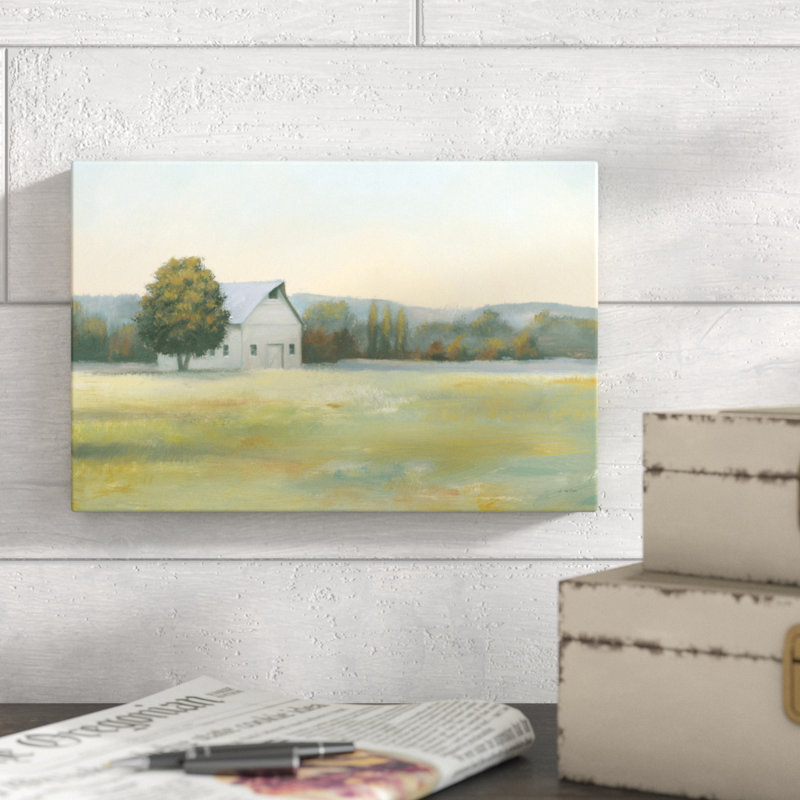 Morning Meadows II by James Wiens - Painting Print, Wrapped Canvas, 20cm H x 30cm W
