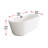 Jakeil 59'' x 27.5'' Soaking Acrylic Bathtub-108229761