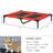 Elevated Cooling Summer Dog Cot Pet Bed With Mesh Ventilation - Red