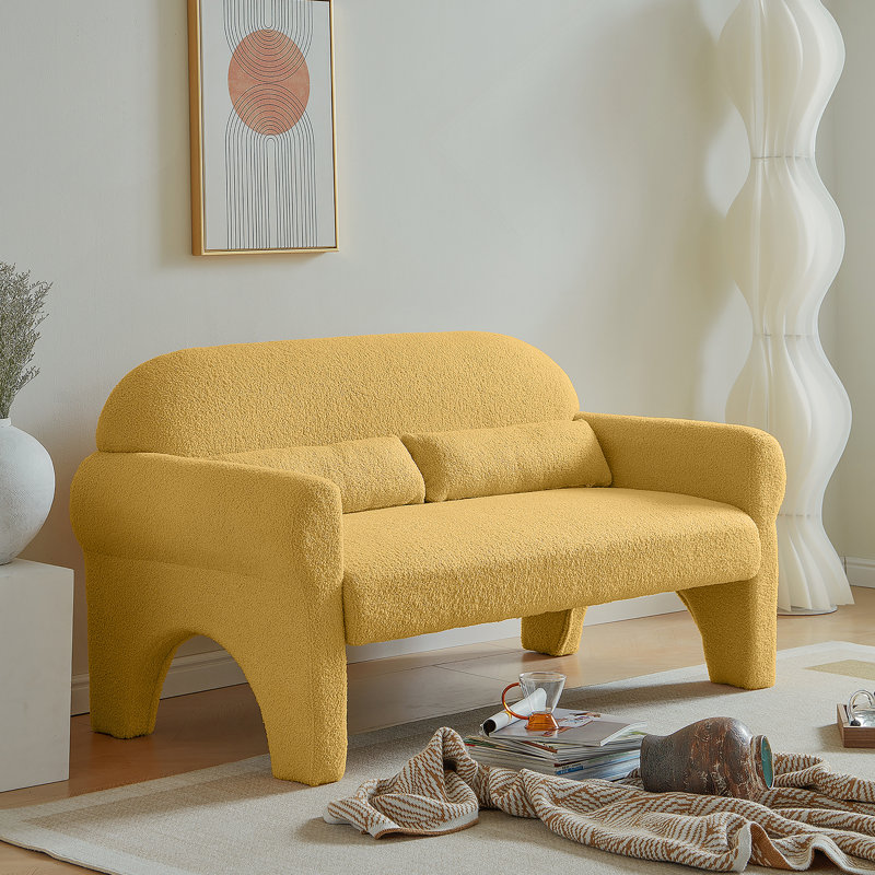 Causeuse moderne pour le salon, Jaune