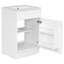 Meuble-lavabo de 20 po avec lavabo, meuble-lavabo avec tablette de porte et tablette réglable, blanc-121294513