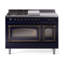 ILVE Nostalgie II Noblesse 48 inch Dual Fuel Range (5 Sealed Burners + Griddle + French Top, Triple Glass Door)-1568569769-1568569774-1568569779