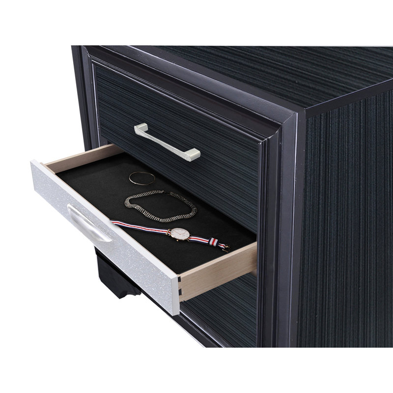 Table de chevet Naima, Noir