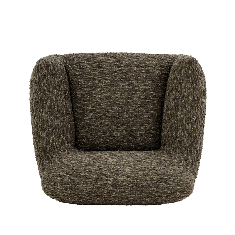 Margot Upholstered Swivel Chair, Solema Moss Boucle