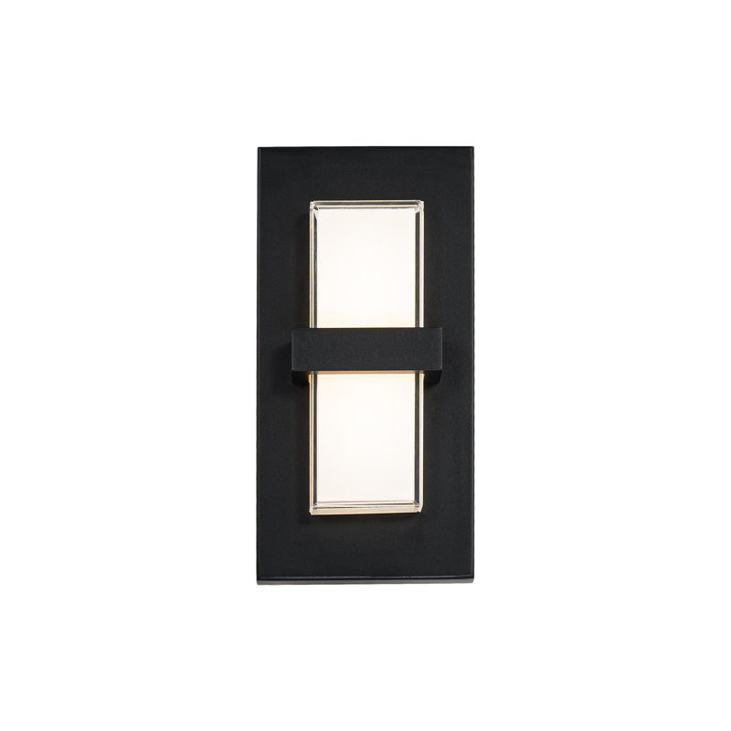 Bandeau 1 - Light LED Outdoor Armed Sconce, 10" H x 5" W x 2.25" D, 3000K