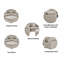Canapé modulaire réversible en tissu beige avec repose-pieds et coussins Latitude Run® Zen Zone