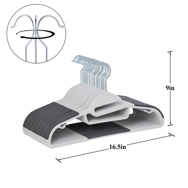 Rebrilliant Mayak Plastic Non-Slip Hangers With Clips