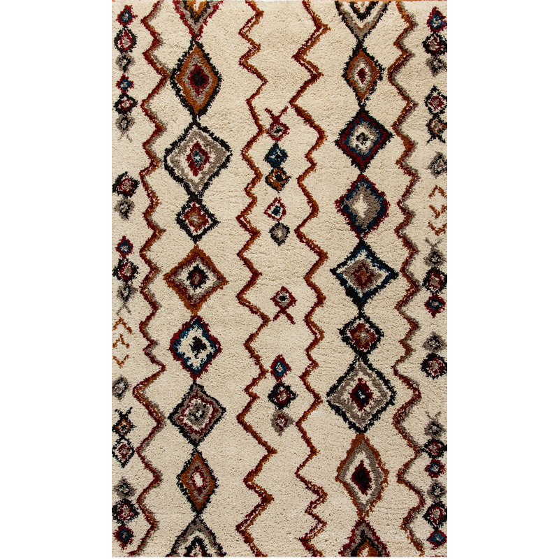 Eawood Ikat Indoor Rug, Rectangle 6'7" x 9'6"