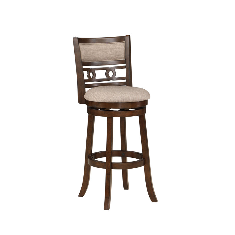 Gary Swivel Upholstered Counter Stool, Tabouret de bar (siège d'une hauteur de 29 po)