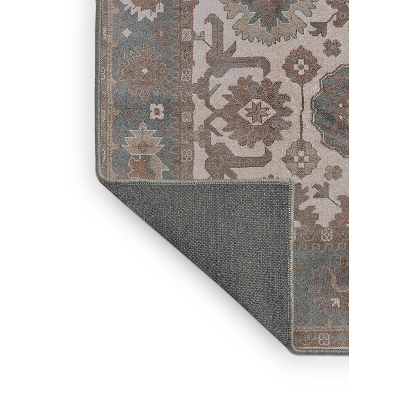 Tapis oriental bleu / brun / beige Armenag, Rectangle 6 pi x 9 pi