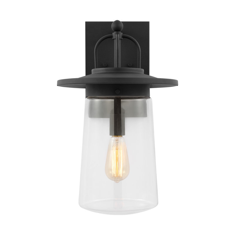 Plafonnier encastré d'extérieur Mansoor, Noir, H 18,63 po x l 10 po x P 10 po