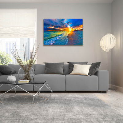 'Beach Landscape' by Ezra Tanner, Acrylic Glass Wall Art