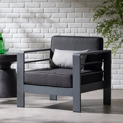 Fauteuil club d'extérieur 1 pièce
