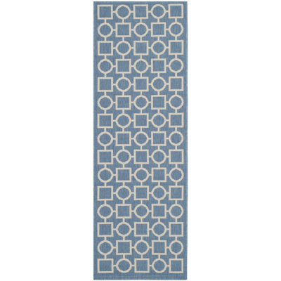 Courtyard Performance Geometric Rug