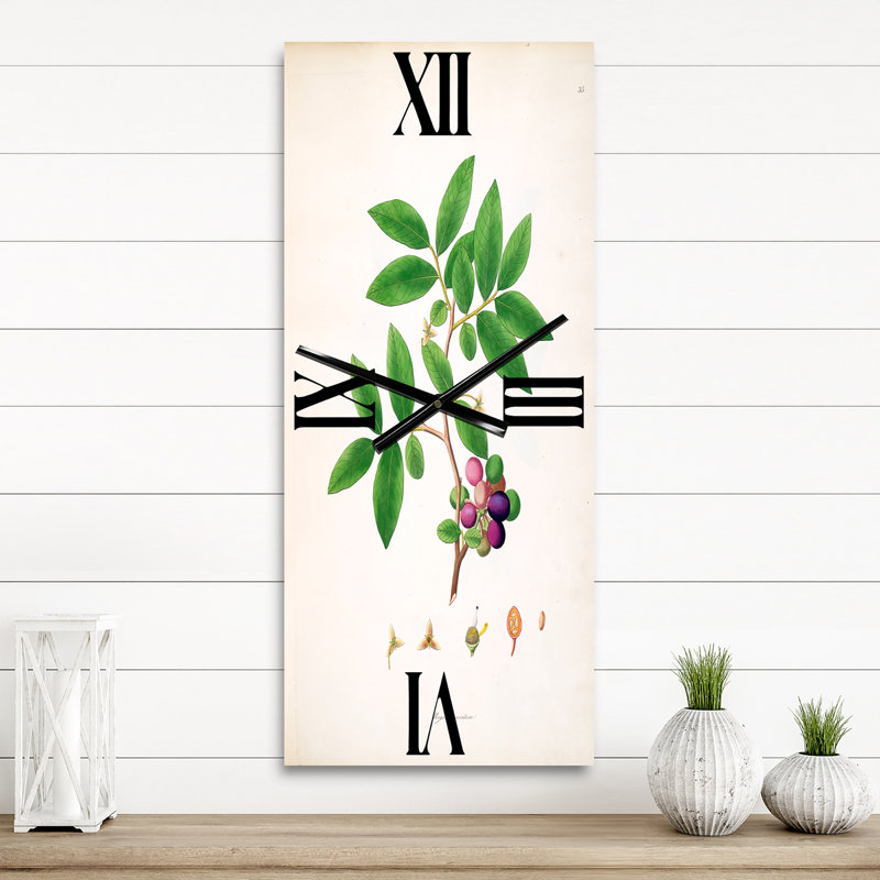 Horloge murale rétro London Plants, Petit