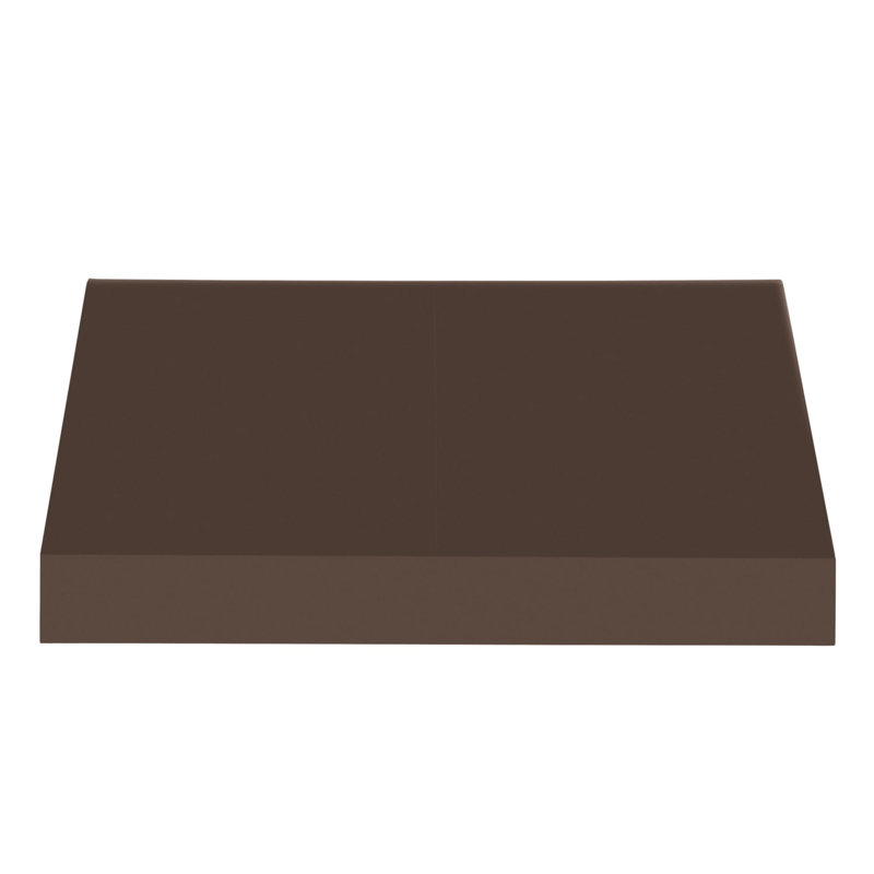 Auvent fixe en tissu acrylique New Yorker Awntech, Brun, H 16 po x l 88,5 po x P 30 po