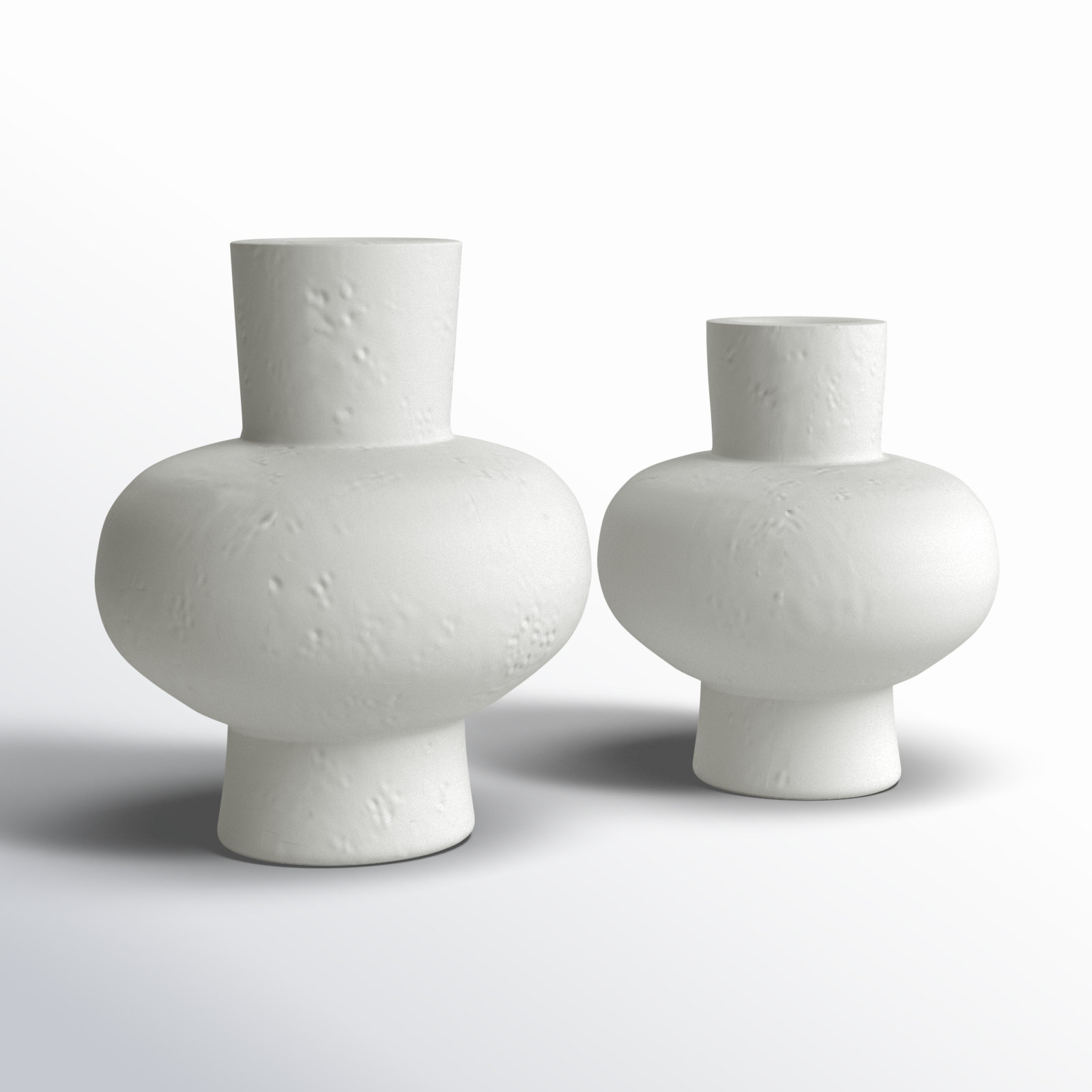 Ardi 10.95'' Stoneware Table Vase, White