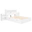 Lit plateforme double avec tablettes coulissantes-13449131