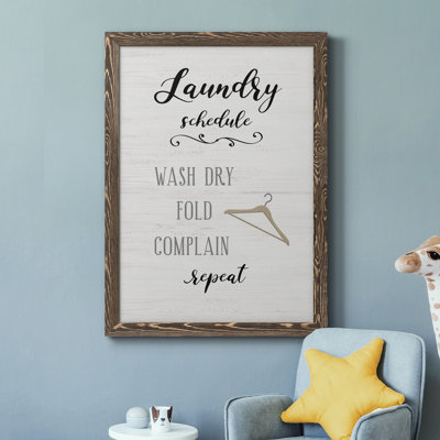 Laundry Complain - Art textuel sur toile