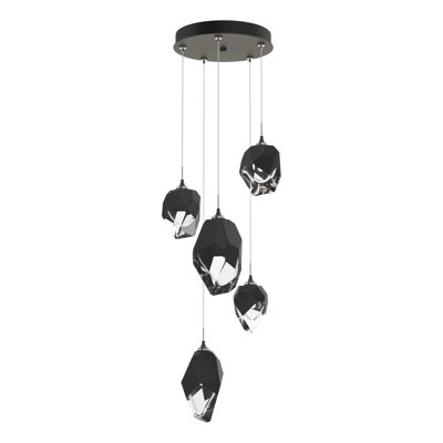 Luminaire suspendu géométrique à 5 lumières Chrysalis