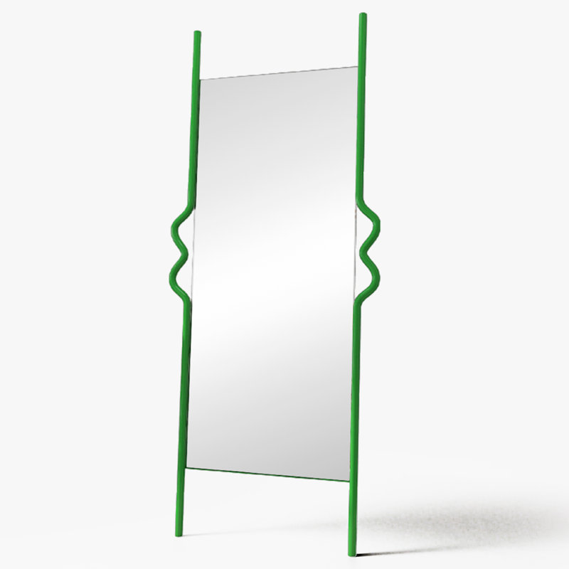 Creative Armrest Design For Full-Length Mirror, 25.59" x 72.05"