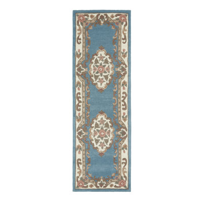 Comfort Oriental Wool Hand Woven Blue