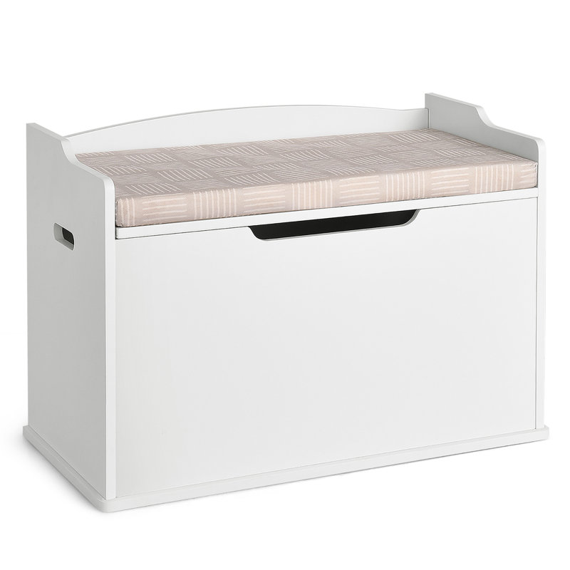 Banc de rangement pour jouets Seyhan, Blanc