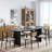 Oval Wood Dining Table with 2 Legs-1315168841-1315168847
