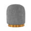 Méridienne pivotante en chenille gris Leela-249301484